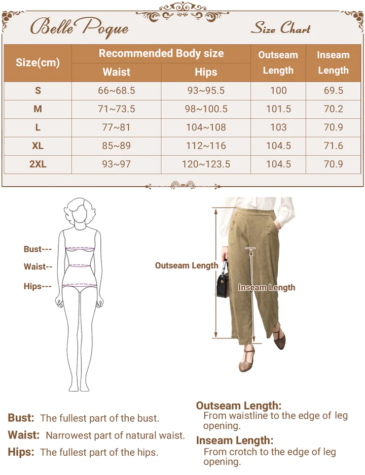 belle poque BellePoque's Vintage Pants Hot Sale