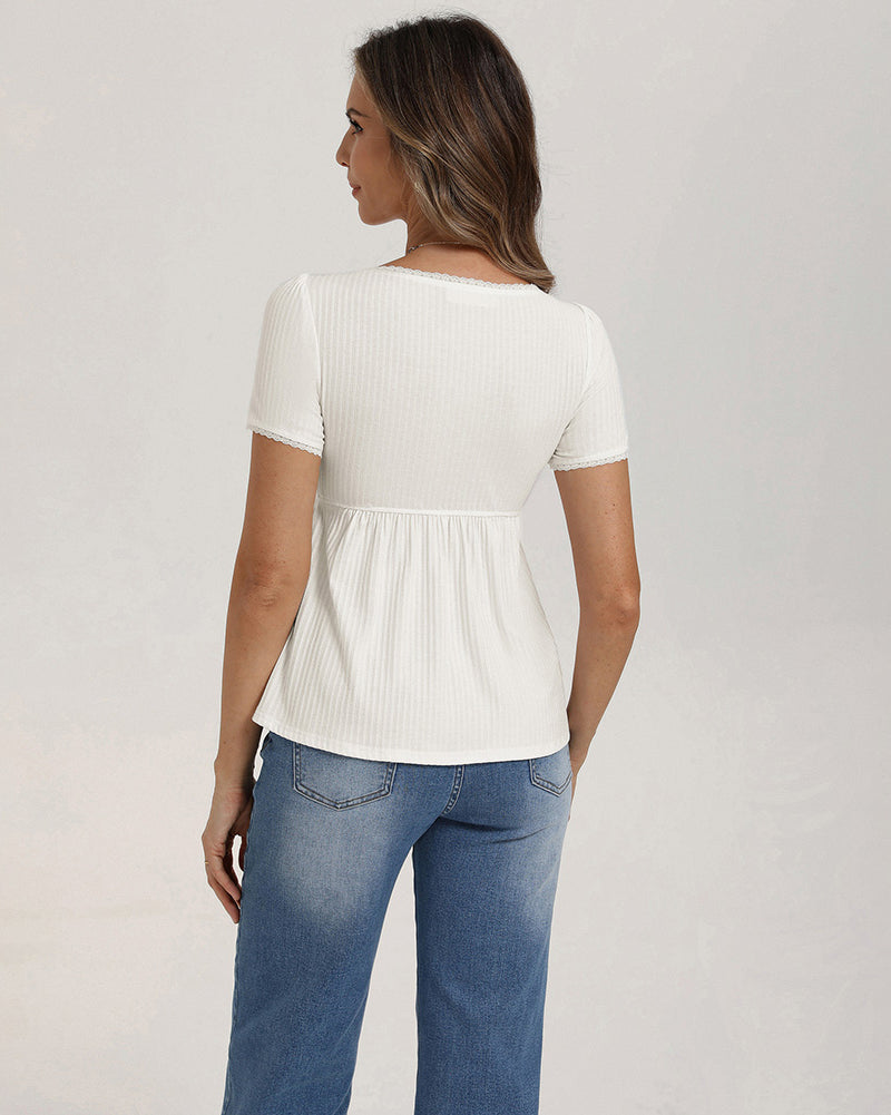 belle poque Women's Cute Tops Babydoll Peplum Top 2026 Casual Shirts