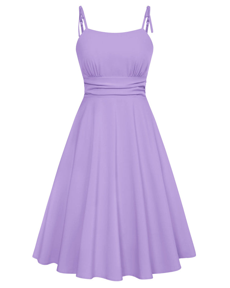 belle poque Summer Slip Dresses for Women Spaghetti Strap Midi Sun Dress Cute Casual Dress with Pockets