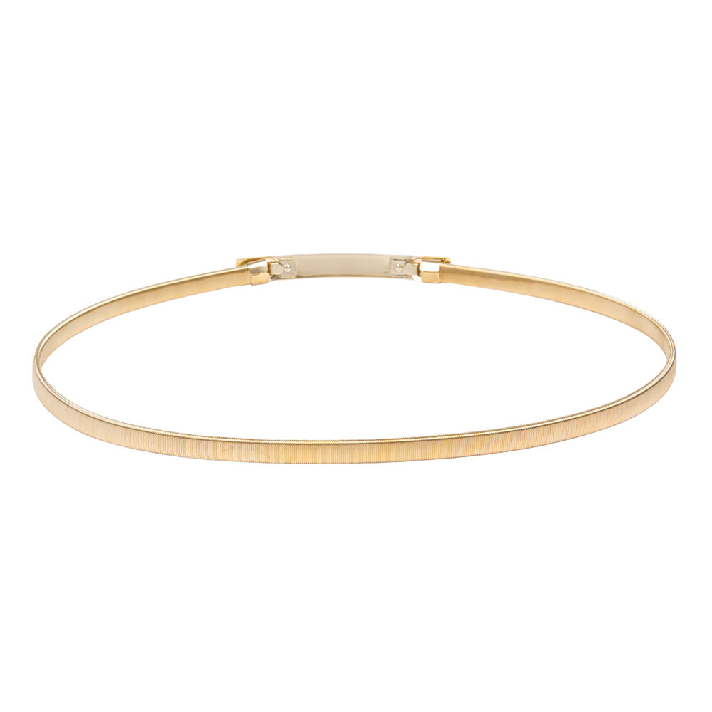 belle poque Skinny Punk Elastic Alloy Belt