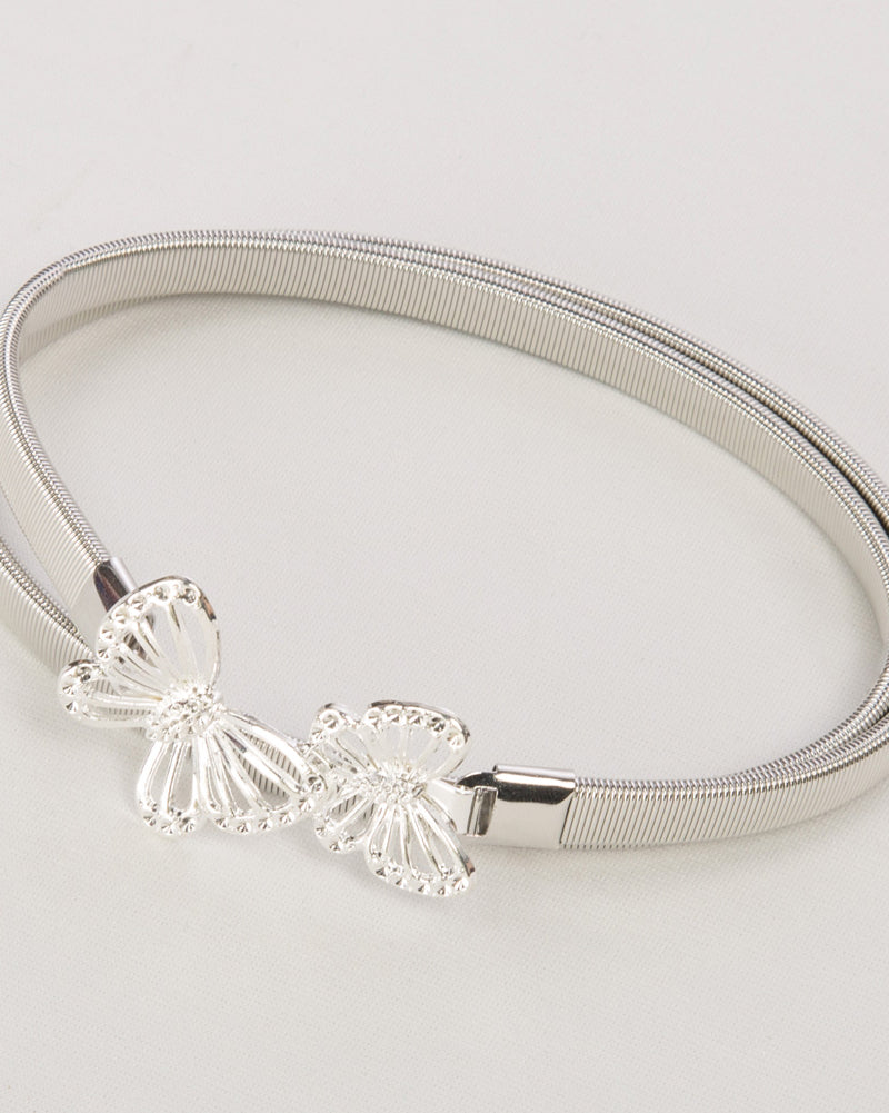 belle poque Skinny Punk Elastic Alloy Belt