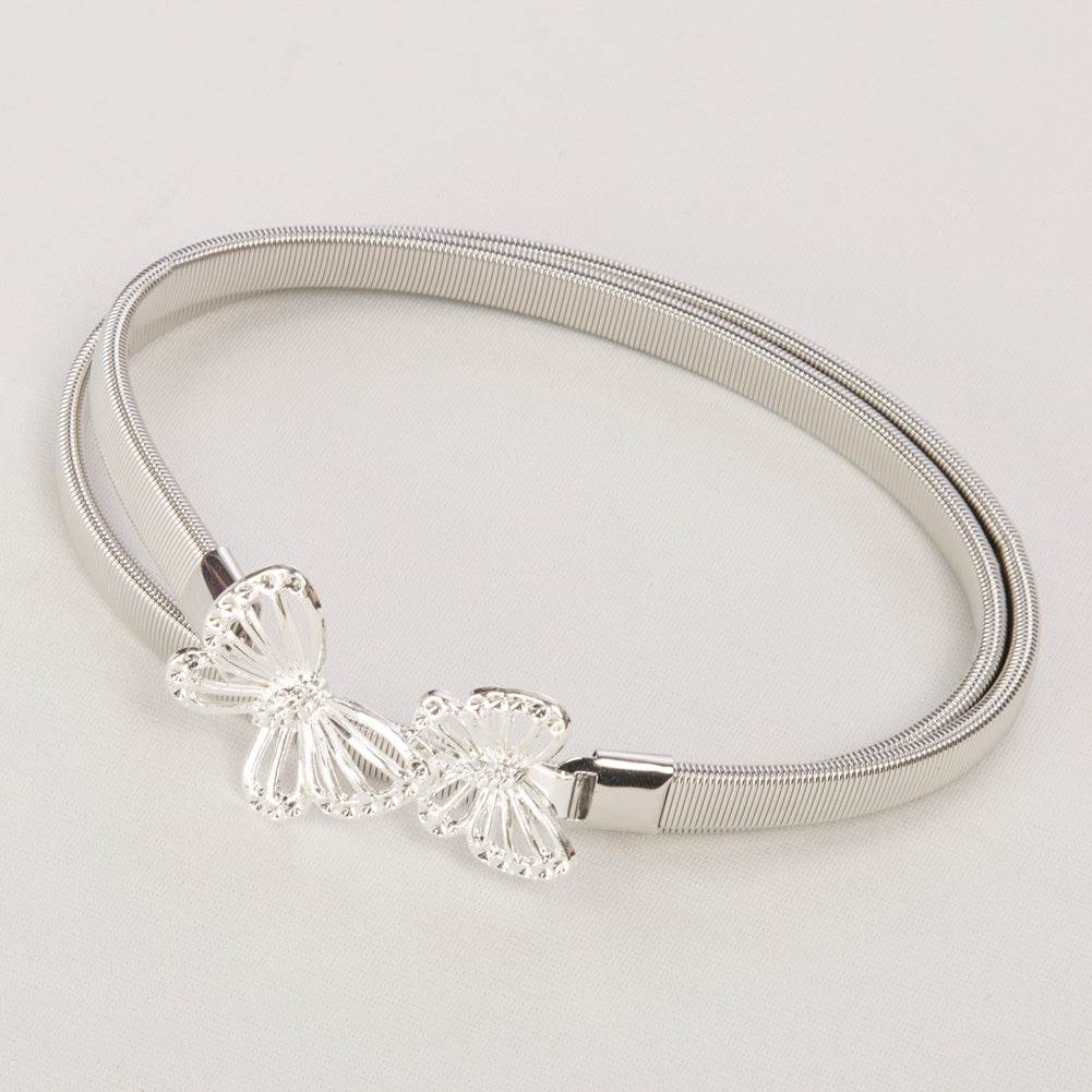 belle poque Skinny Punk Elastic Alloy Belt