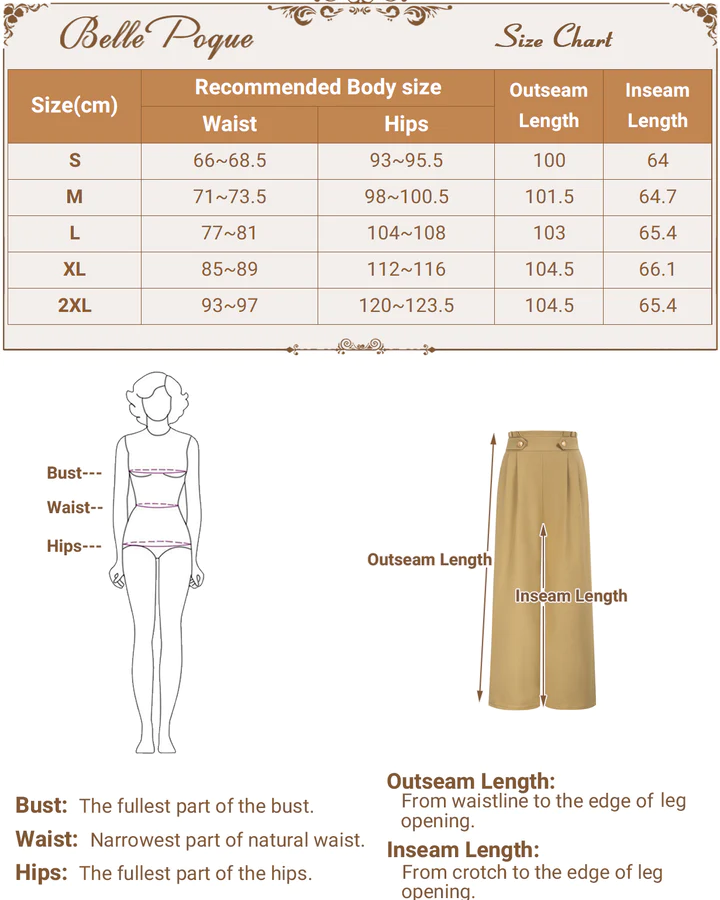 belle poque BellePoque's Vintage Pants Hot Sale