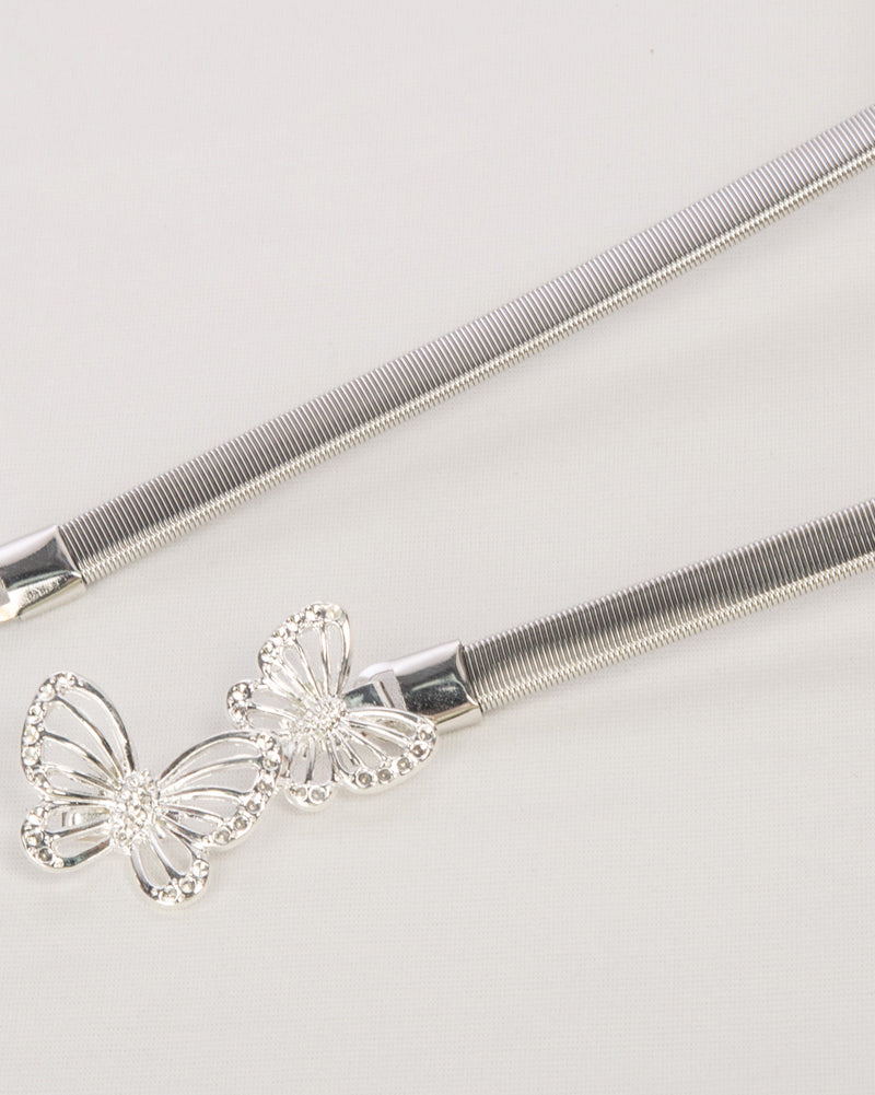 belle poque Skinny Punk Elastic Alloy Belt