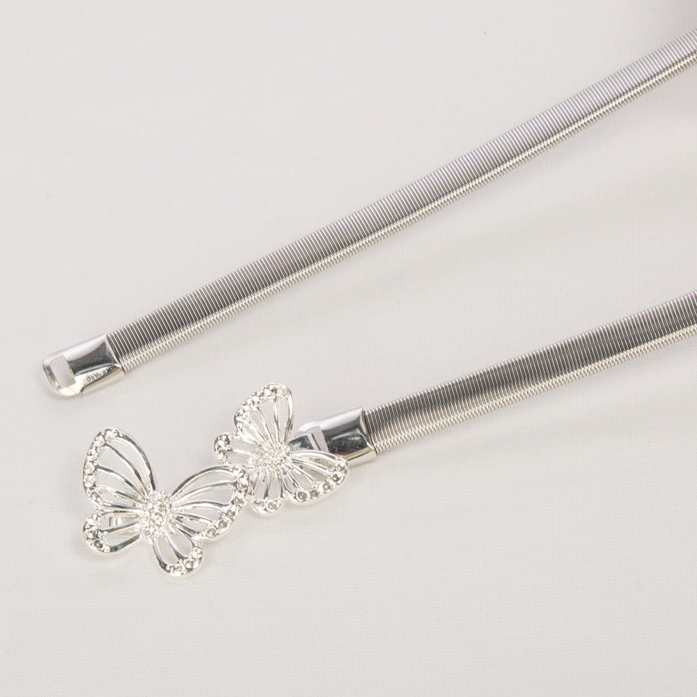 belle poque Skinny Punk Elastic Alloy Belt