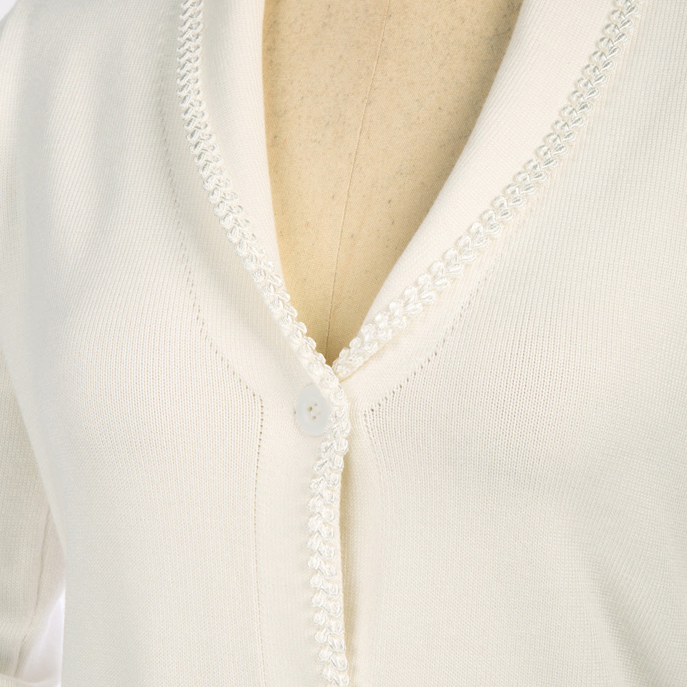 belle poque Vintage Shawl Lapel Cardigan Sweater Long Sleeve Knitted Blazer Coat