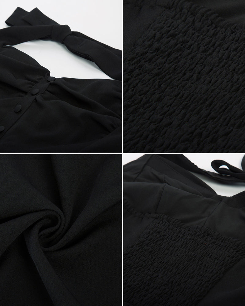 belle poque Seckill Offer⌛Halter Dresses for Wedding Guest Sweetheart Neck 1950s Vintage Dresses