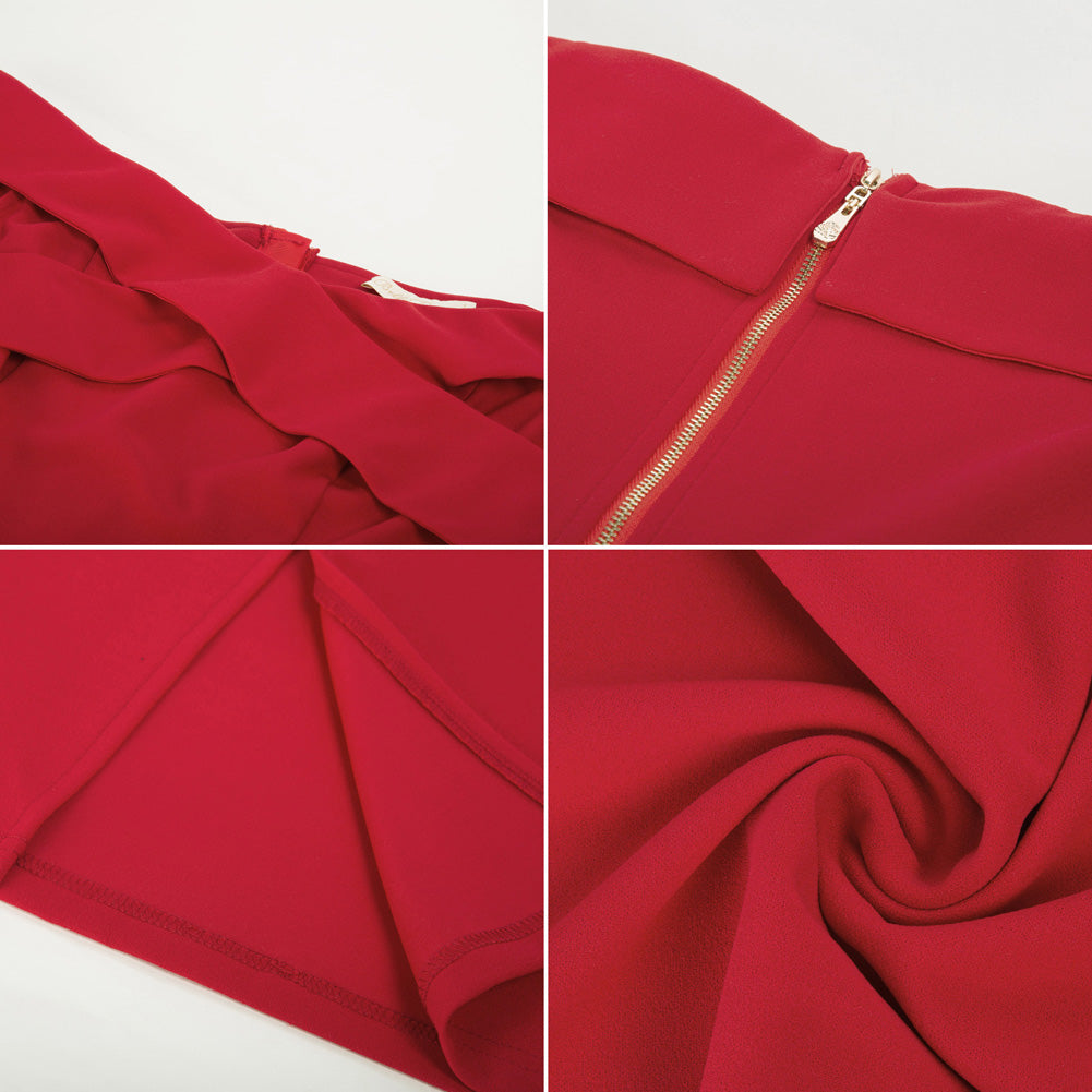 belle poque Seckill Offer⌛Vintage Off Shoulder V Neck Bodycon Pencil Dress Short Sleeve Homecoming Bodycon Dress Work Cocktail