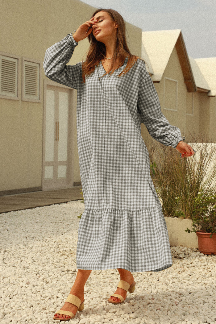 belle poque Frieeah Loose Fit Flared Dress