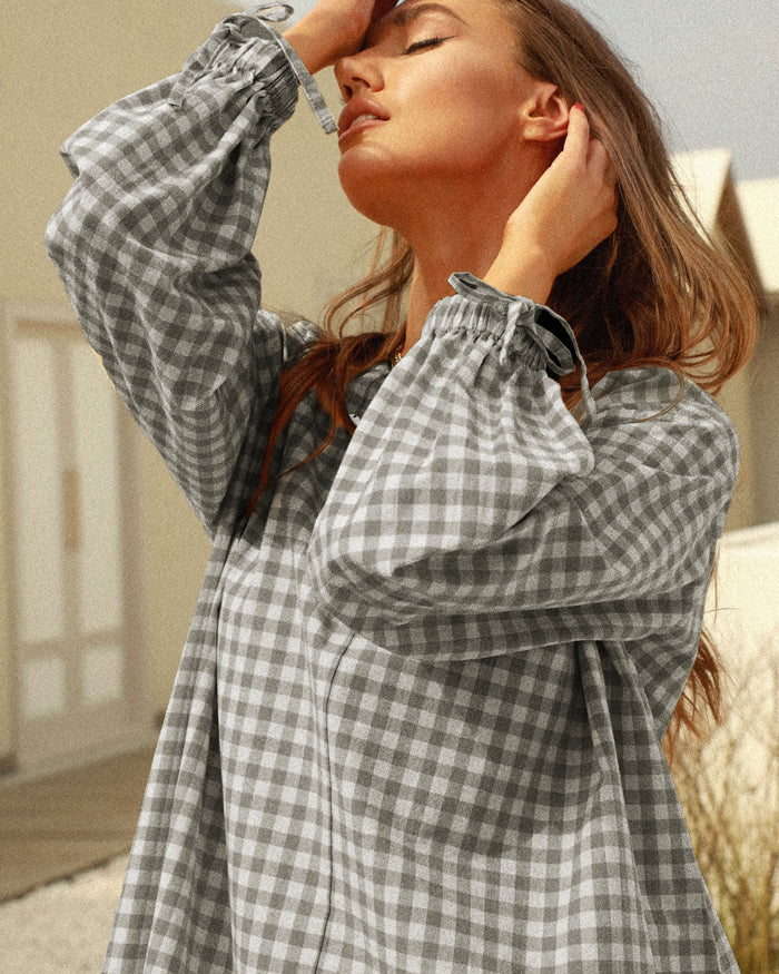 belle poque Frieeah Loose Fit Flared Dress