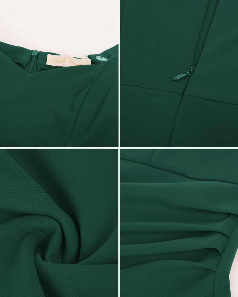 belle poque Ruched Wrap Sweetheart Neck Sleeveless Bodycon Dress⏰Flash Sale