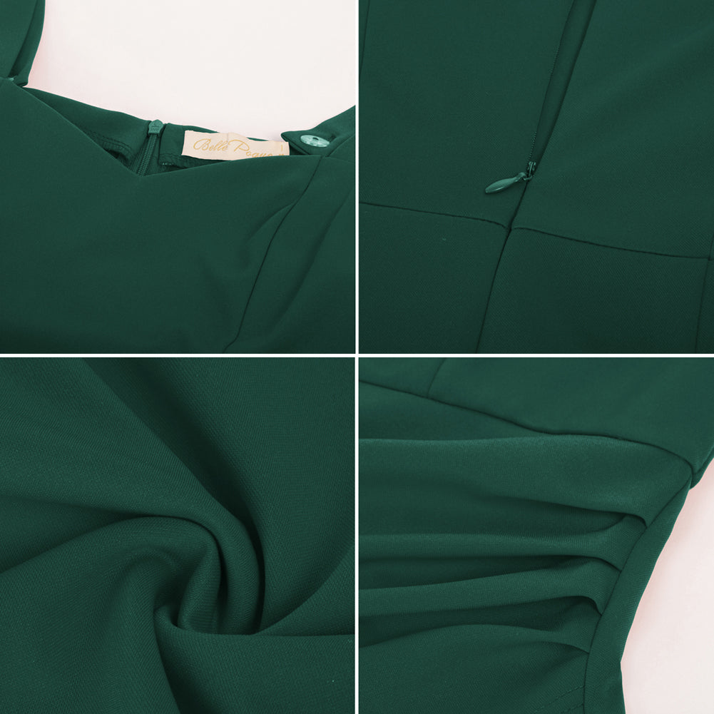 belle poque Ruched Wrap Sweetheart Neck Sleeveless Bodycon Dress⏰Flash Sale