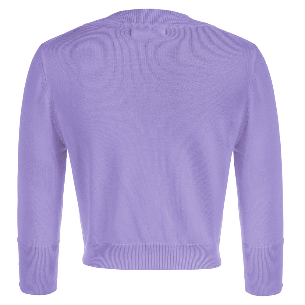 belle poque 3/4 Sleeve Bolero Shrug Open Front Knit Cropped Cardigan Sweater