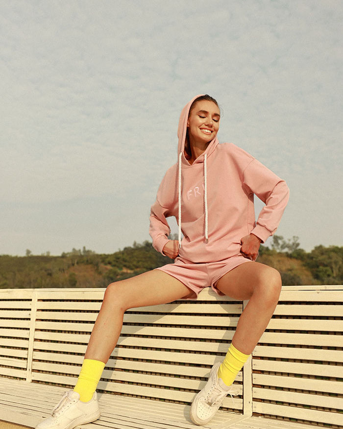 belle poque Frieeah Casual Hooded Two-piece Sets