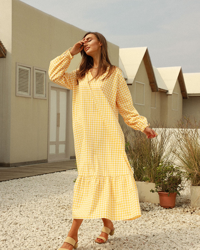 belle poque Frieeah Loose Fit Flared Dress