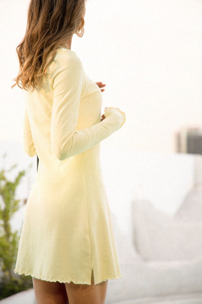 belle poque Frieeah Button-up Hips-wrapped Dress