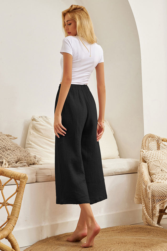 belle poque Frieeah Wide Leg Ankle Pants