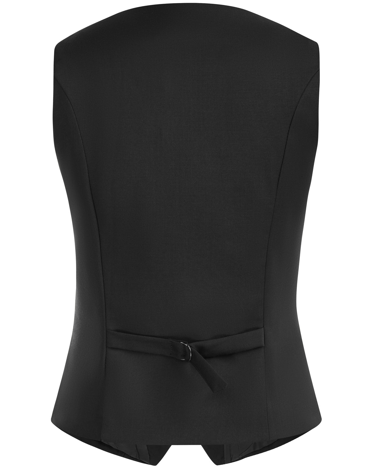 belle poque Double Breasted Waistcoat Vintage Lapel Collar Vest Coat with 2 Pockets