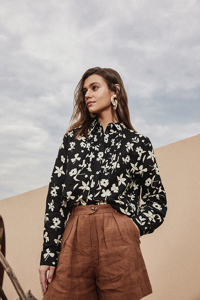 belle poque Frieeah Breathable Floral Printed Shirt