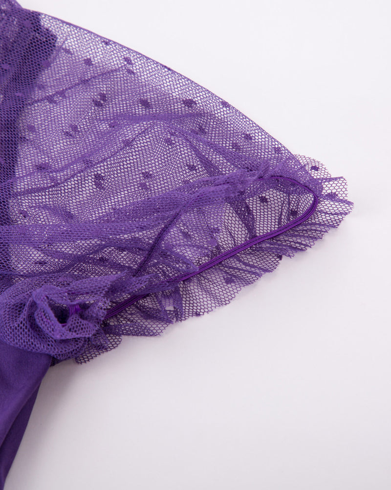 belle poque 1950s Retro Vintage Shirts Polka Dots Mesh Rockabilly Blouse Short Sleeves Tops