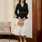 belle poque Vintage Cardigan Sweater Shawl Lapel Button Down Sweater Outwear Coat