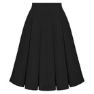 belle poque 2026 Women Spring Vintage Chiffon Skirt Below Knee Flared A-Line Skirt Black