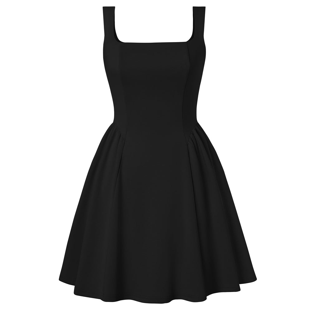 belle poque Homecoming Dresses with Pockets Semi Formal A Line Mini Grad Dress Black