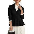 belle poque Vintage Cardigan Sweater Shawl Lapel Button Down Sweater Outwear Coat