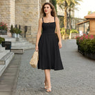 belle poque Summer Dress for Women 2026 Sleeveless Sundress Flowy Wedding Guest Dresses