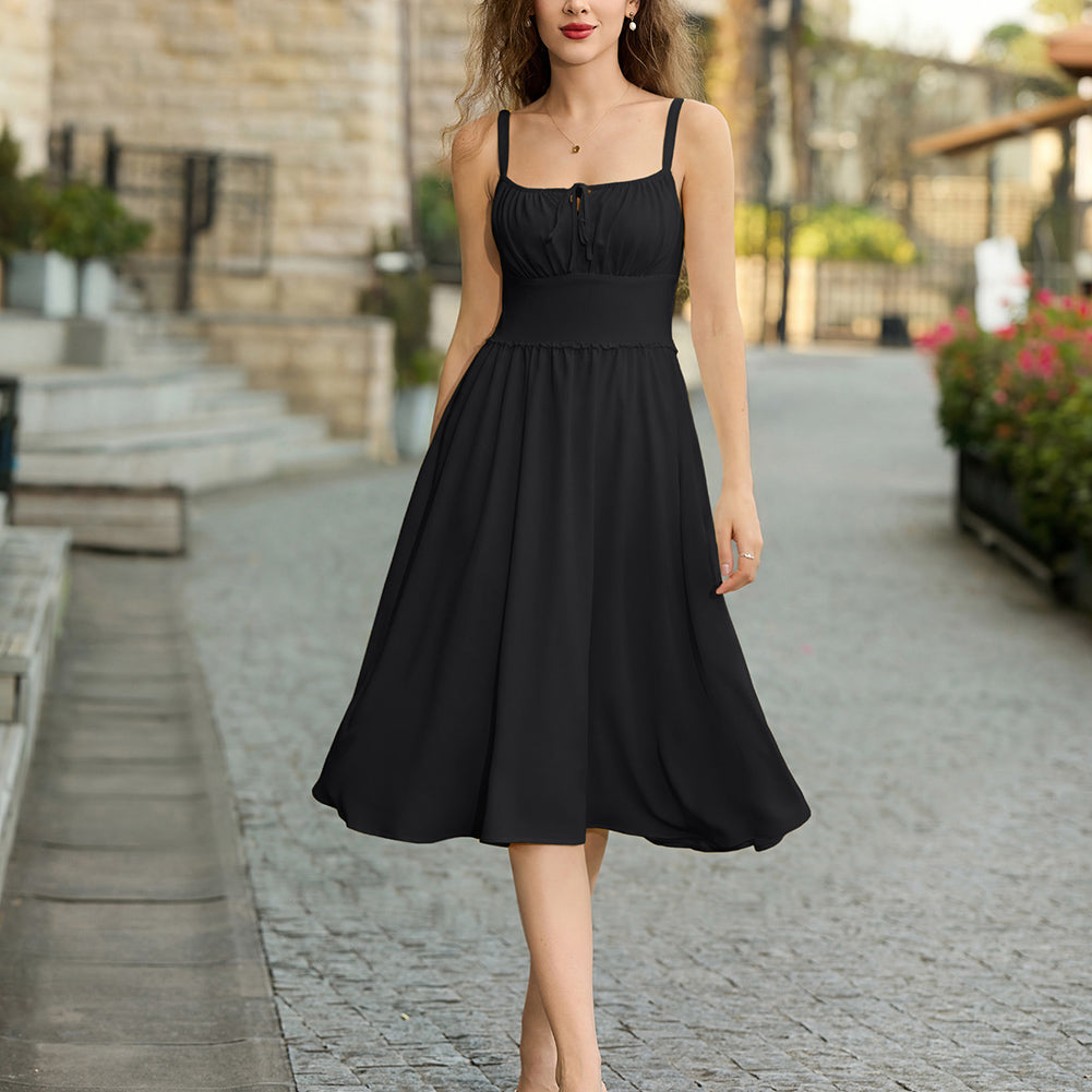 belle poque Summer Dress for Women 2026 Sleeveless Sundress Flowy Wedding Guest Dresses