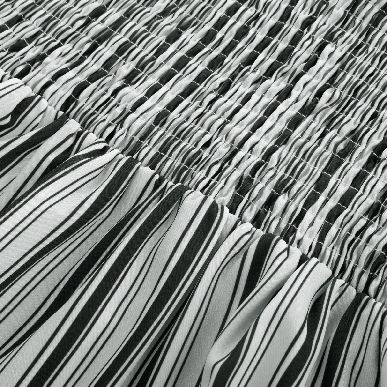 belle poque BP Women Vintage Striped Peplum Hem Tops Sleeveless Square Neck A-Line Tops