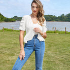 belle poque Spring 2026 Women's Short Sleeve Bolero Shrug Lightweight Cardigan