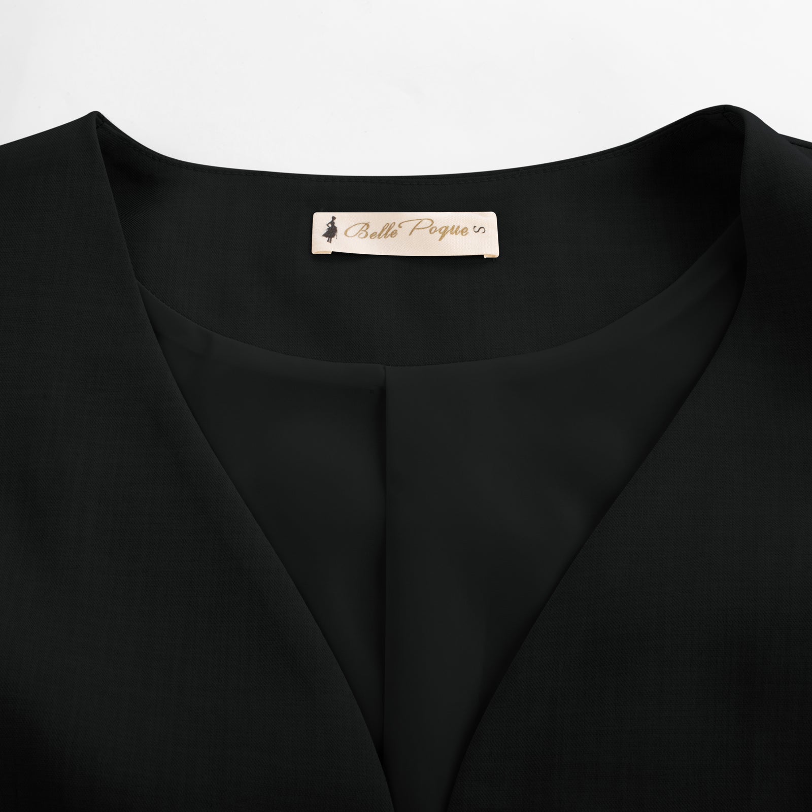 belle poque BP Women Vintage Single Breasted Waistcoat V-Neck Smocked Side Waist Vest