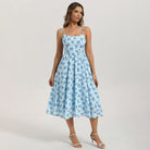 belle poque Floral Dress for Women 2026 Summer Sleeveless Midi A-line Beach Sundresses