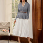 belle poque Vintage Cardigan Sweater Shawl Lapel Button Down Sweater Outwear Coat