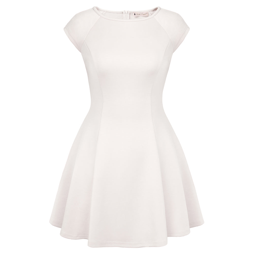 belle poque 2026 Elegant Formal Classy Cocktail Party Dress Boat Neck Short Dresses White