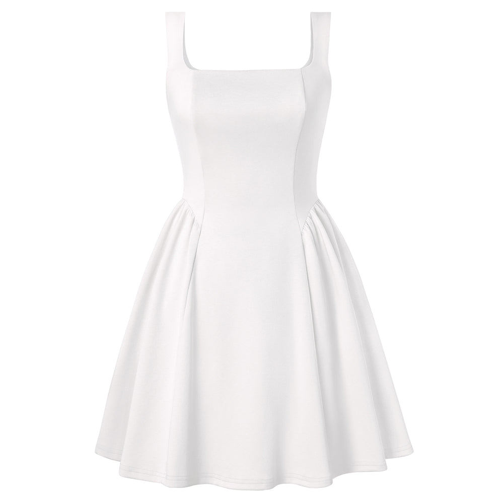 belle poque Homecoming Dresses with Pockets Semi Formal A Line Mini Grad Dress White