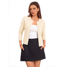 belle poque Belle Poque Women Fall Cardigan Sweater Button Up Cropped Cardigan Lightweight Crew Neck Sweater 2026