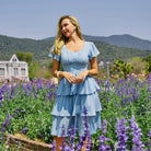 belle poque Vintage Dress 2026 Summer Layered Tiered Ruffle Swing Midi Dress