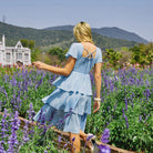 belle poque Vintage Dress 2026 Summer Layered Tiered Ruffle Swing Midi Dress