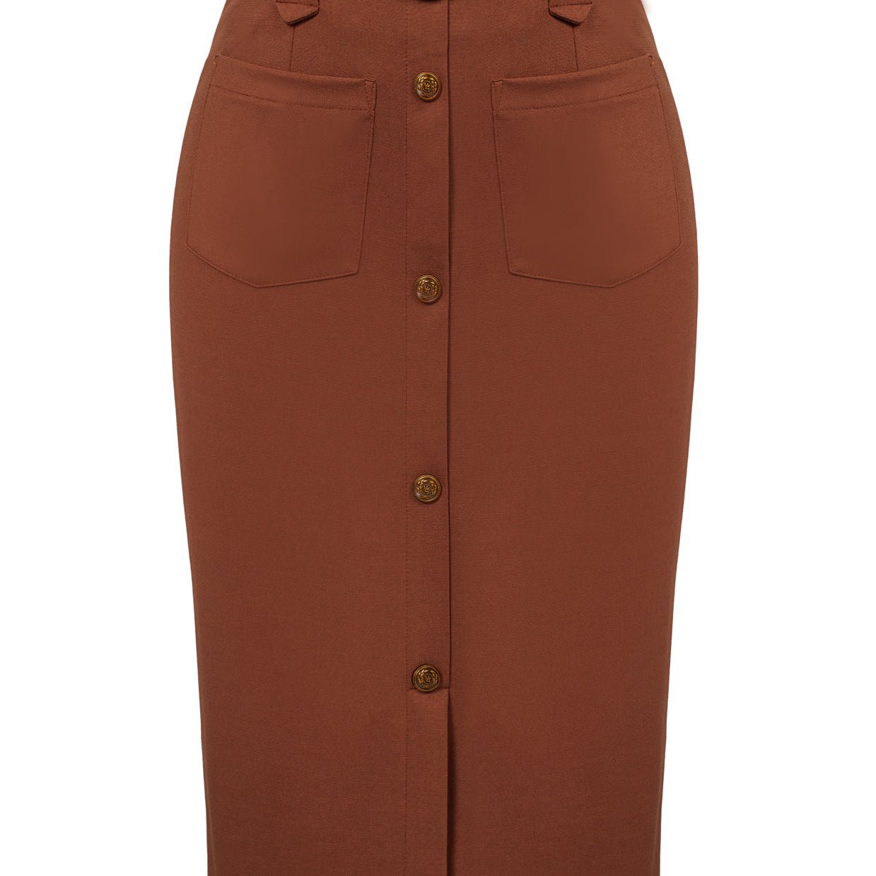 Pencil Skirt Knee Length High Waisted 1950s Vintage Office Work Bodycon Skirt with Pockets