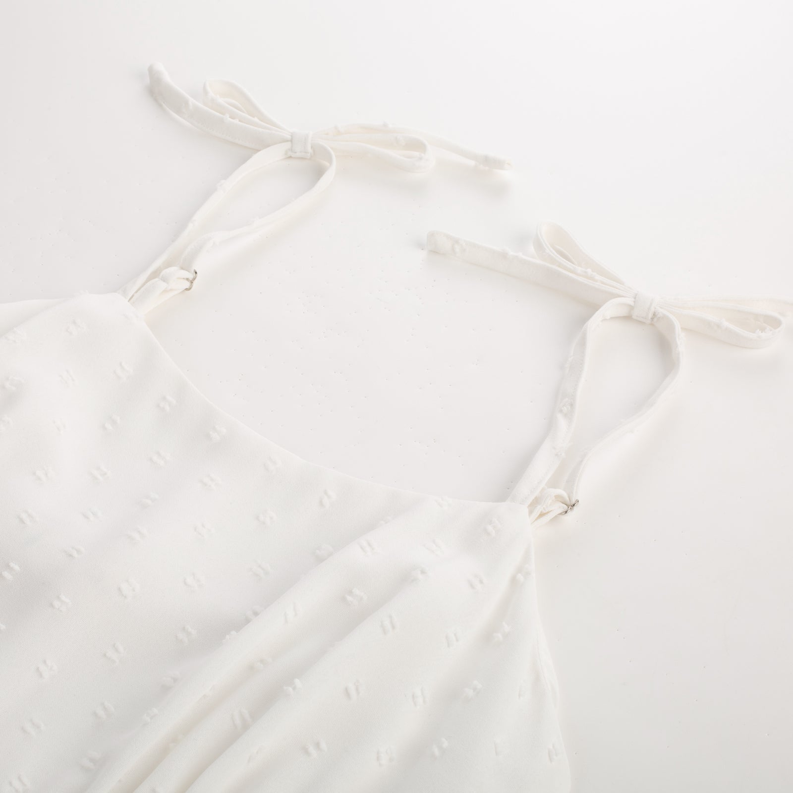 belle poque BP Women Vintage Swiss Dots Dress Spaghetti Straps Flared A-Line Dress