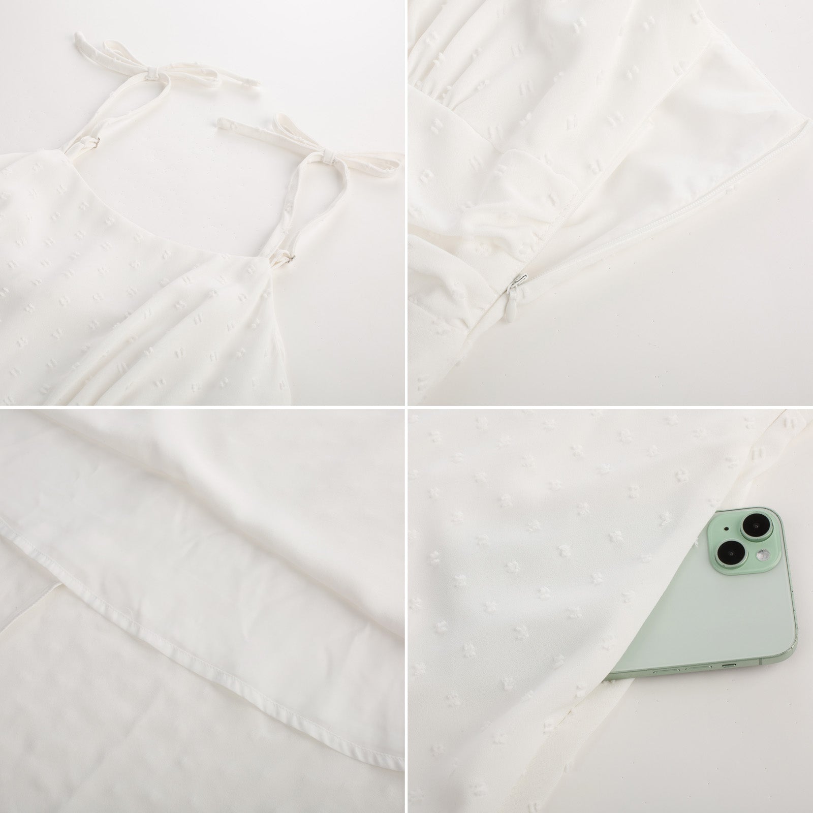 belle poque BP Women Vintage Swiss Dots Dress Spaghetti Straps Flared A-Line Dress