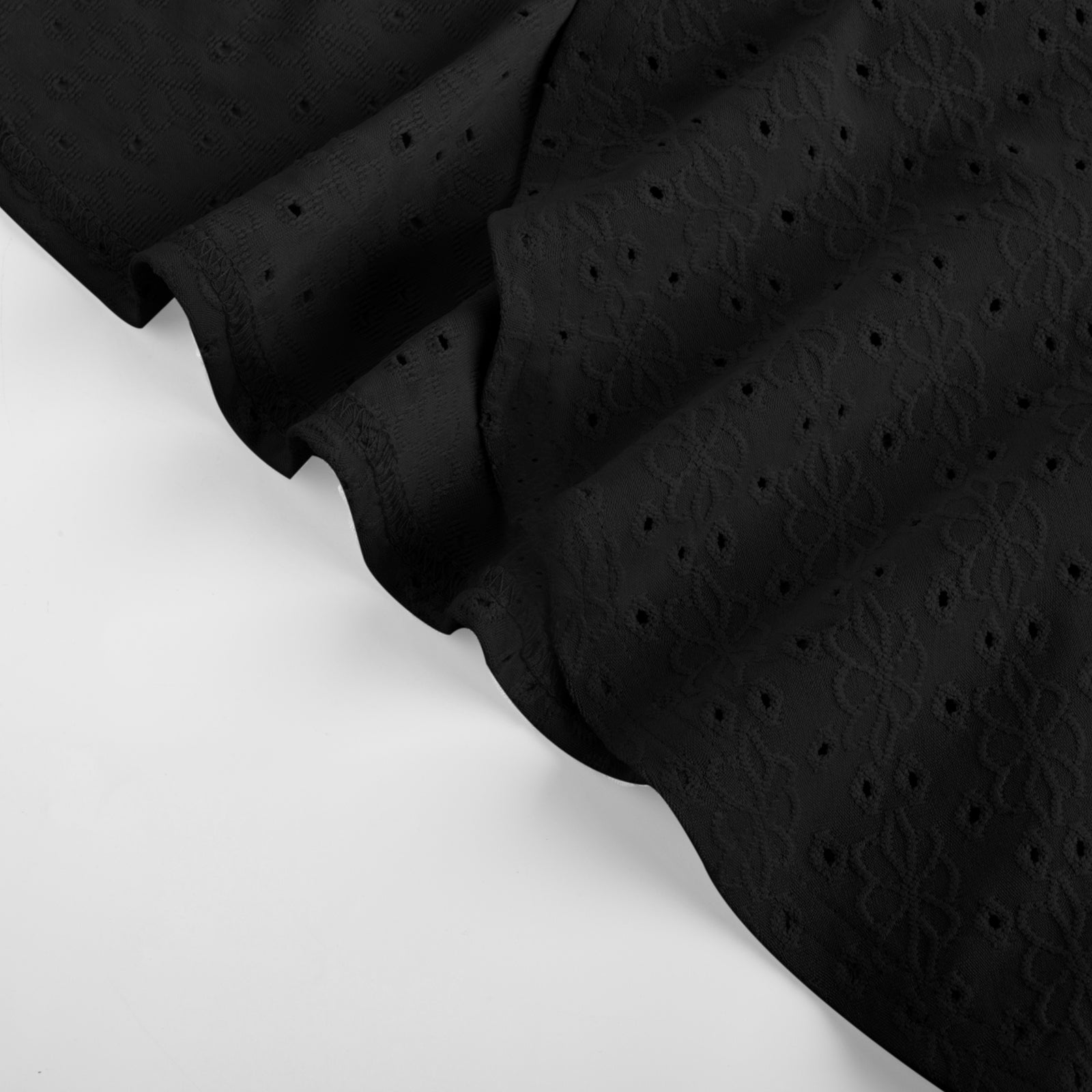 belle poque Women Vintage Hollowed-out Shrug Ruched Short Sleeve Open Front Tops