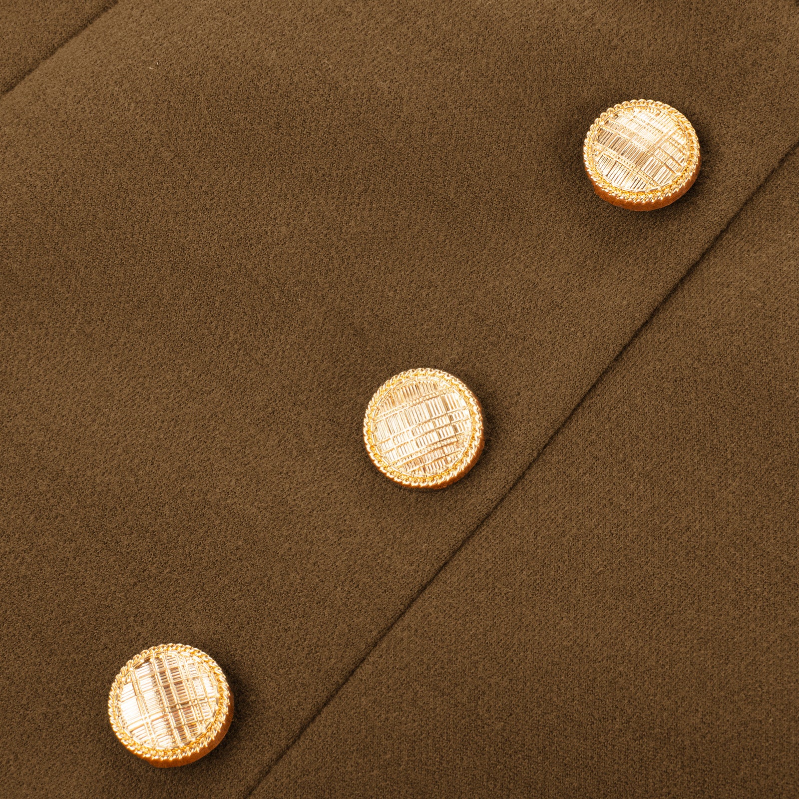 belle poque Vintage Front Slit Skirt Elastic Waist Button Decorated A-Line Skirt