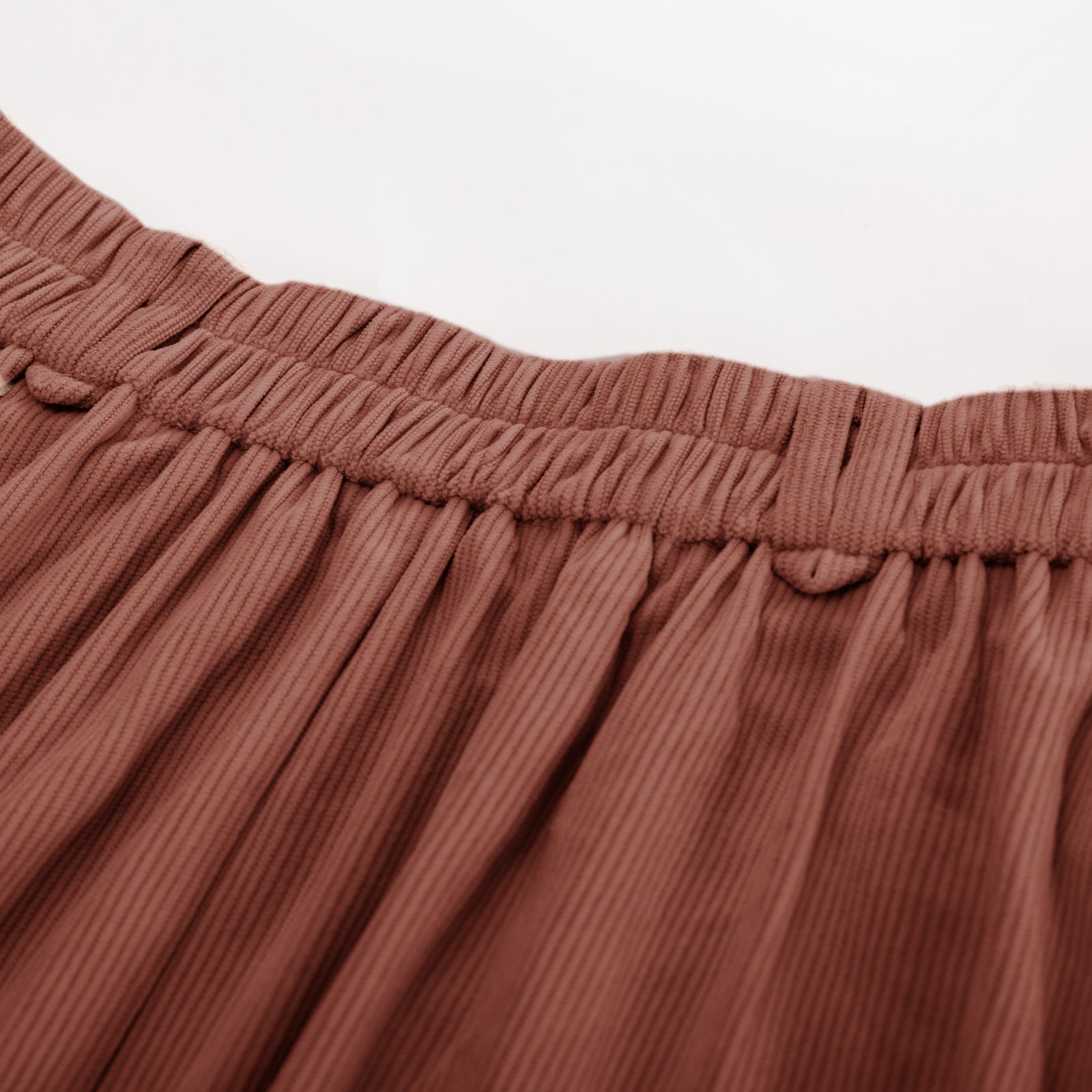 belle poque Vintage Swing Skirt Elastic Waist Flared A-Line Mid-Calf Skirt