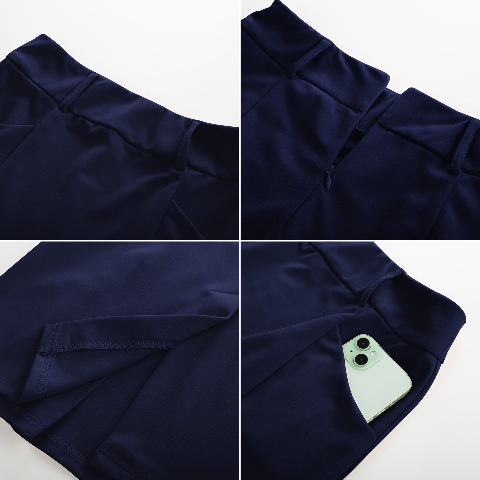 belle poque BP Women Vintage Bodycon Skirt Elastic Waist Below Knee Hips-Wrapped Skirt