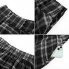 belle poque Plaid Skirts for Women High Waisted Midi Skirt A-line Pleated Fall Skirts 2025