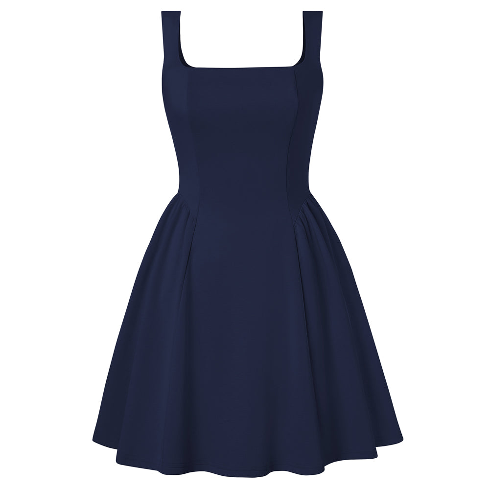 belle poque Homecoming Dresses with Pockets Semi Formal A Line Mini Grad Dress Dark Blue