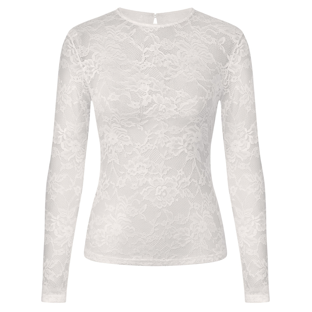 Mesh Long Sleeve Tops for Women Sexy Lace Shirts Party Outfits